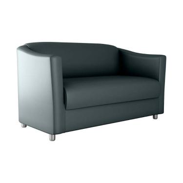 Imagem de Sofá 2 Lugares Pequeno E Compacto Bia 120 Larg Matrix Sintetico Cinza