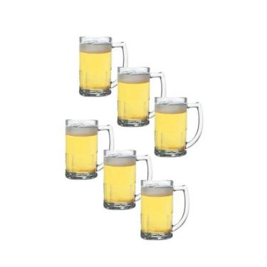 Imagem de Kit 6 Canecas De Chopp Bristol 340ml Restaurante Bar Buffet - Nadir Fi