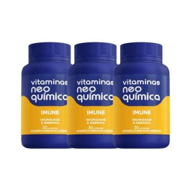 Imagem de Kit 3x Suplemento Alimentar Imune 30 Cpr - NEO QUIMICA