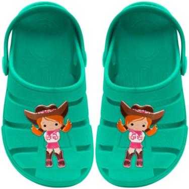 Imagem de Sandalia Babuche Feminino Nº 19 ao 28 Chinelo Infantil Boiadeira Menina 12.114 (Verde, BR, Criança de 4 a 8 anos, Numérico, 32)