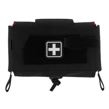 Imagem de GYDEHUTJ MOLLE/Belt Bolsa médica compacta, kit de primeiros socorros para remoção rápida, sistema de duas peças, bolsas IFAK para sobrevivência de emergência para viagens ao ar livre, caminhadas