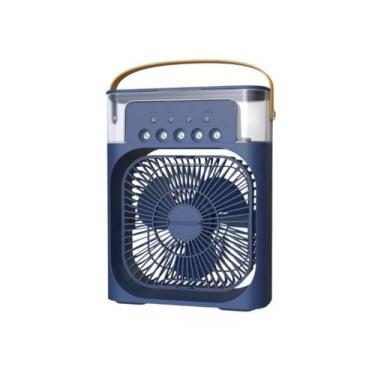 Imagem de Mini Refrigerador De Ar Ventilador Umidificador Climatizador - SHR, Az