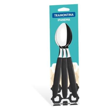 Imagem de Conjunto de Colheres de Mesa Ipanema com Lâminas de Aço Inox 3 Peças T