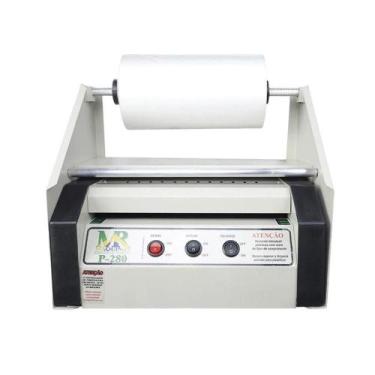 Imagem de Plastificadora P280 Com Suporte Bobina Brilho Bopp 24cm 110v. - MR MAQ