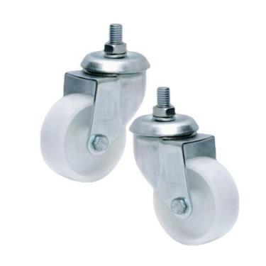 Imagem de 2 Rodizio Nylon Giratório 3 Pol. Industrial Espiga S/Freio - COLSON