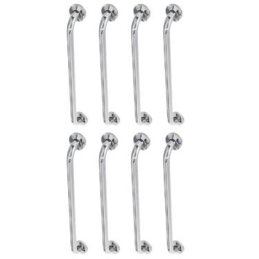 Imagem de Alça De Apoio 60cm Barra Inox Acessibilidade Kit 8 Unidades Gestante I