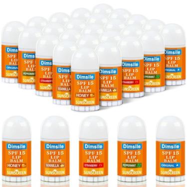 Imagem de Lip Balm Dimsile Mini Protetor Solar SPF 15 75 unidades para mulheres 