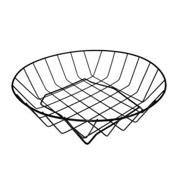 Imagem de Fruteira Inox Preto  Para Mesa e Cozinha, Resistente e Moderna - MADEF