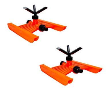 Imagem de Aspersor Giratório Com Base Esqui Ajax Irrigação Com 3 Jatos 2 Unidade