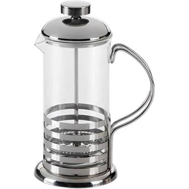 Imagem de Cafeteira Prensa Francesa Cremeira 350ML Vidro Aço Inox Resistente Borossilicato – Prepara Café, Chá e Leite Cremoso