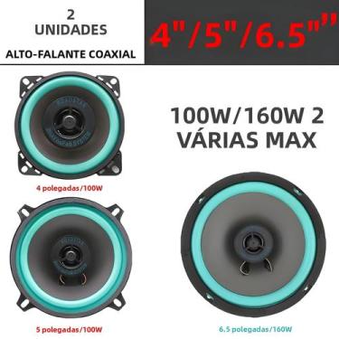 Imagem de Caixas De Som Universais Para Carro 2PCS 4 5 6.5 Polegadas HiFi Coaxia