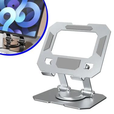 Imagem de Suporte Giratório Dobrável Alumínio Para Tablet/Notebook