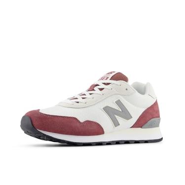 Imagem de New Balance Tênis masculino 515 V3 Classic, Branco/Borgonha Lavado, 42