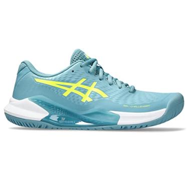 Imagem de ASICS Sapatos de Ténis Gel-Challenger 14 para Mulher, Azul (Gris) azul/amarelo segurança, 11