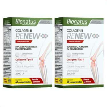 Imagem de Kit com 2 - Colageno Tipo II Colagem Renew com 60 Cápsulas - Bionatus