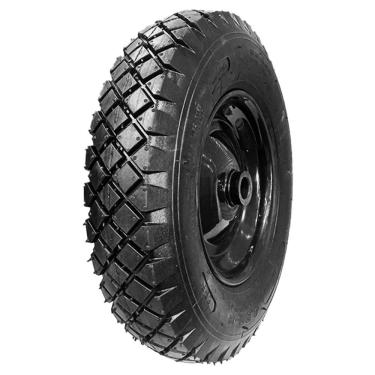 Imagem de Kit Pneu Carrinho De Mão Carriola Industrial 400-8 + Camara + Roda Buffalo