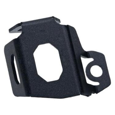 Imagem de BYYINGSUS Acessórios de capa protetora de tampa de óleo de freio traseiro para peças de motocicleta compatíveis com N 400 650 2017-2022 2023 (preto)