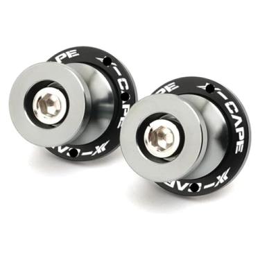 Imagem de BYYINGSUS M10 1 par de carretéis de braço oscilante parafusos de suporte CNC acessórios de motocicleta compatíveis com Moto Morini XCape X Capa X-Cape 650 (titânio)