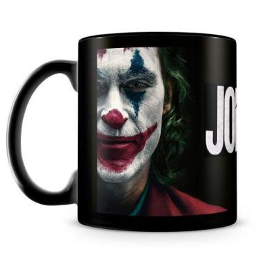 Imagem de Caneca Coringa Personalizada 100% Preta de Porcelana - Amo Canecas