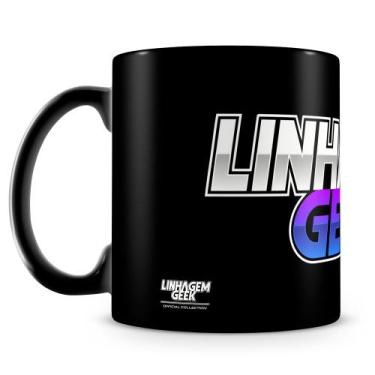 Imagem de Caneca Linhagem Geek 100% Preta - Cerâmica de Alta Qualidade, 325ml, I