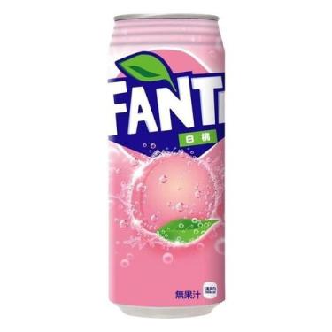 Imagem de Refrigerante fanta importada 500ml lata  diversos sabores, WHITE PEACH
