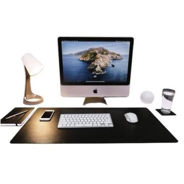 Imagem de Mousepad De Couro Para Trabalho Mesa 70X30 Antiderrapante