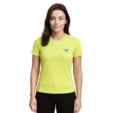 Imagem de Camiseta Diadora Small Logo Feminina - Verde M, Verde, M