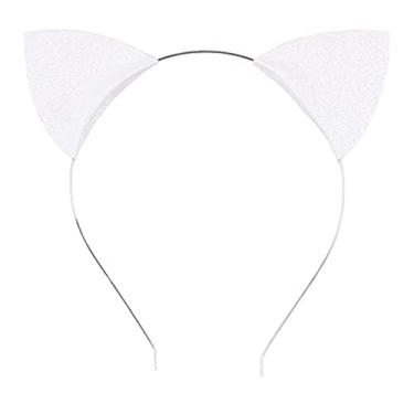 Imagem de ZOONAI Girls Glitter Cat Ears Headband Cute Hair Band Halloween Christmas Cosplay Party Costume