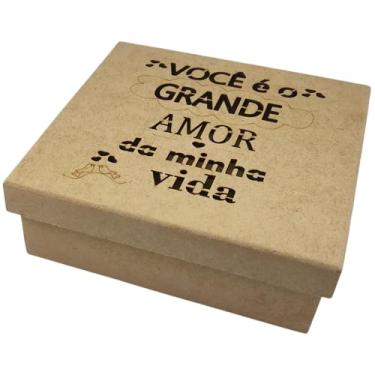 Imagem de Caixa MDF, Caixas de Presente MDF Decorativa. Expresse Seus Sentimentos Com Esta Caixa Encantadora. Tem o Tamanho Certo: Nem Grande, Nem Pequena. Ideal para Presentear com Chocolates e Mimos.
