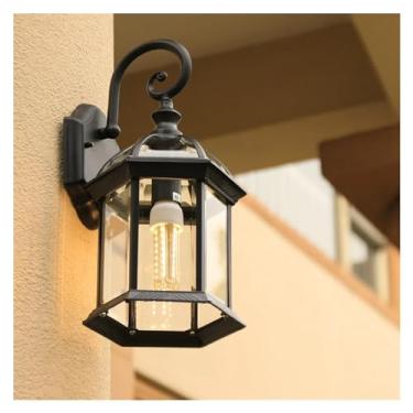 Imagem de Luminárias de parede Luminárias de arandela Luminárias de parede LED de bronze preto Luminária de parede para varanda externa Casa Pátio Jardim Iluminação, Luminária pendente de teto LED, A