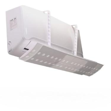 Imagem de Defletor Ar Condicionado Split Ajustável Universal 7 A 30mil Btus Difusor de Vento Suporte Com Regulagem(01 UNIDADE)