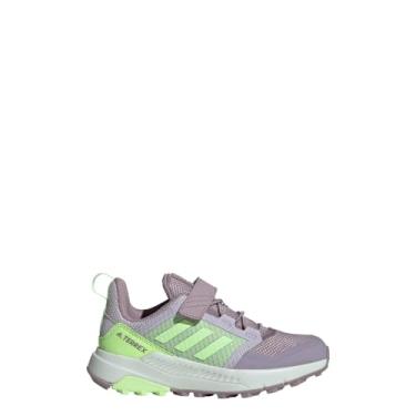 Imagem de adidas Tênis infantil unissex Terrex Trailmaker, Preloved Fig/Green Spark/Silver Dawn, 19