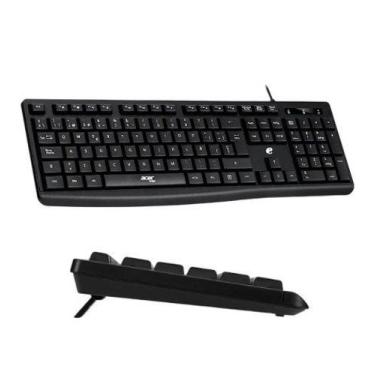 Imagem de Kit Teclado e Mouse Com Fio Para Computador - Preta - ACER, PRETA