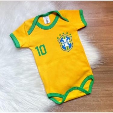 Imagem de Body Temático Brasi - JL Mimos e Presentes , Amarelo, G