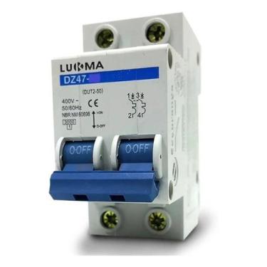 Imagem de Disjuntor Bipolar Din 10a - LUKMA, 40a