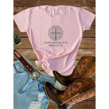 Imagem de T-shirt Blusa Linda Ele Vive Jesus Cristo Fé Camiseta Feminina Camisa 