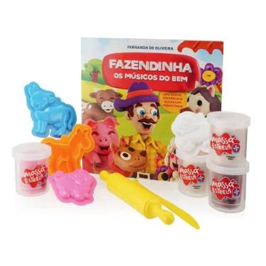 Imagem de Livro Fazendinha c/ 4 Potes de Massinha - Estrela