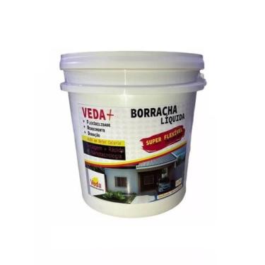 Imagem de Veda + Borracha Líquida Super Flexível Impermeável Branca 1L - Borrach