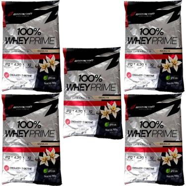 Imagem de Kit 5X 100% Whey Prime - 900g Refil Baunilha - BodyAction-Masculino