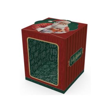 Imagem de Ideia Embalagens, Caixa Mini Panetone e Doces com Visor Noel 5726 - Pct 10 und