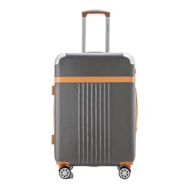 Imagem de Santino Mala de Viagem Média Athena Rígida ABS, Para Despacho 23kg, com 4 Rodas Duplas 360º, Cadeado TSA e Zíper Expansível