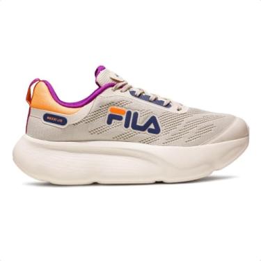Imagem de Tenis Fila Maxxi Lite Feminino, Raw White/Papaya/Hollyhock, 36