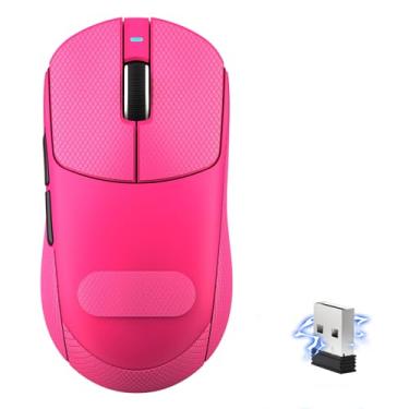 Imagem de MAMBASNAKE Mouse para jogos sem fio Attack Shark X8PLUS, mouse ergonômico leve de 55 g para jogos, sensor óptico PAW3395PRO 40K DPI, vida útil da bateria de 150h, botões programáveis Griptape para PC