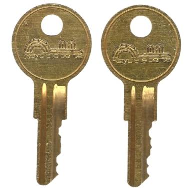 Imagem de Chave UM243 – Substituição KEYSALACARTE para Chicago, Hudson, Herman Miller, Illinois Lock Cut on Y11 Blank