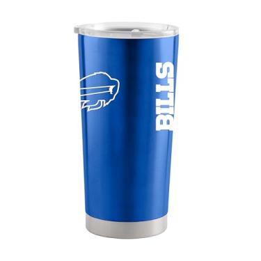Imagem de Team Fan Apparel Copo NFL de aço inoxidável Gameday de 590 ml, isolado para quente e frio, tampa deslizante, viagem em movimento, oficialmente licenciado (Buffalo Bills - Royal)