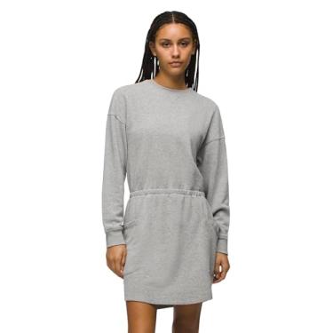 Imagem de prAna Vestido feminino confortável com bolso, Cinza mesclado, G