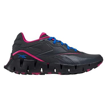 Imagem de Reebok Tênis feminino Zig Dynamica 4 Adventure, Cinza puro/preto/azul vetor, 35