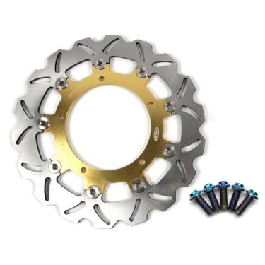 Imagem de Rotor de disco de freio dianteiro Arashi com parafusos de montagem para Yamaha YZF R3 2015-2023 ABS 17-23, YZF R25 2014-2021, MT03 FZ03 2016-2023 ABS inclui, acessórios de substituição de motocicleta