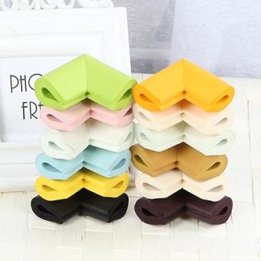 Imagem de Protetor de canto de mesa autoadesivo de espuma macia, protetor de borda de EVA com absorção de choque para casa, escritório, sala de estar e áreas de jantar, café