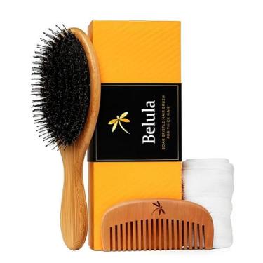 Imagem de Escova de cabelo Belula Premium Boar Bristle para conjunto de cabelos 
